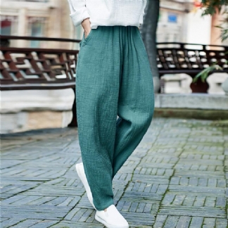 Damskie Spodnie Haremowe O Pełnej Długości W Stylu Retro
