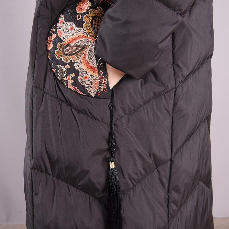 Plus Size Zimowy Płaszcz Puchowy W Stylu Retro Na Co Dzień