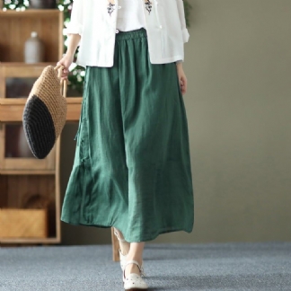 Wiosna Lato Pościel Retro Spódnica A-line Casual