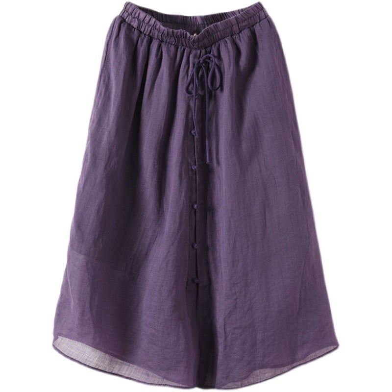 Wiosna Lato Pościel Retro Spódnica A-line Casual