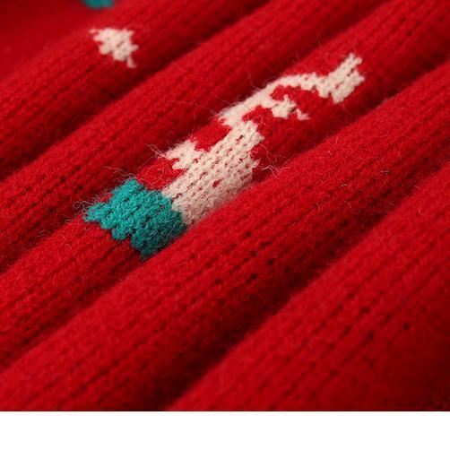 Luźny Sweter Zimowy Świąteczny