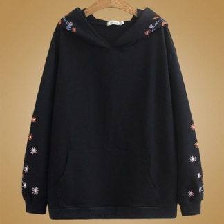 Plus Size Luźna Bluza Z Kapturem O Luźnym Kroju