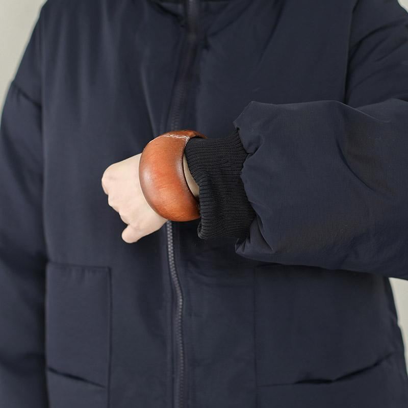 Vintage Casual Damski Płaszcz Puchowy
