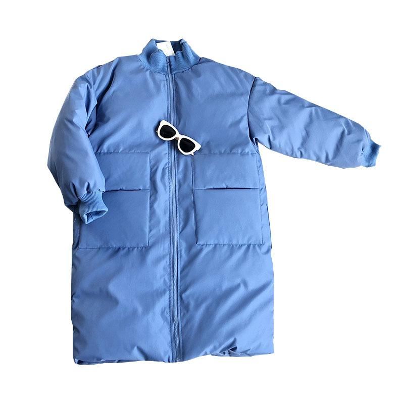 Vintage Casual Damski Płaszcz Puchowy