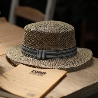 Fashion Beach Flat Casual Słomkowy Kapelusz Przeciwsłoneczny