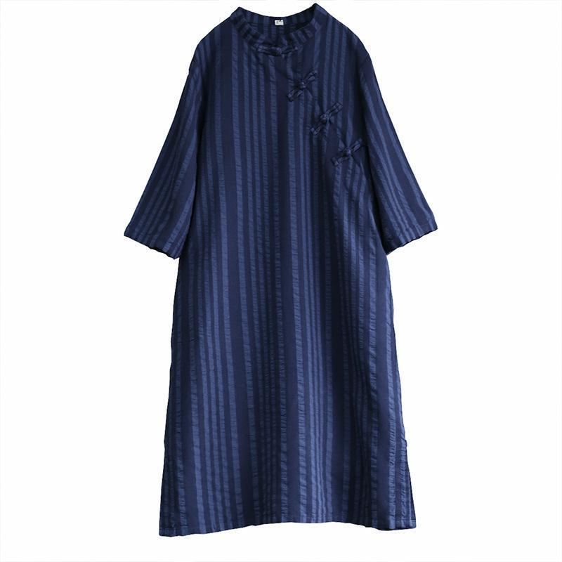 Bawełniana Lniana Letnia Sukienka W Stylu Retro W Stylu Chińskim