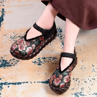 Prawdziwa Skórzana Gąbka Retro Przypadkowi Buty