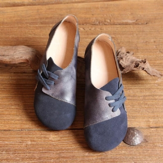 Retro Buty Damskie Skórzane Wiosenne Buty Na Co Dzień
