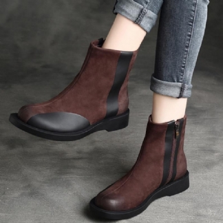 Płaskie Buty Martin W Stylu Retro Na Niskim Obcasie